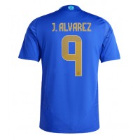 Camiseta Argentina Julian Alvarez #9 Segunda Equipación Replica Copa America 2024 mangas cortas